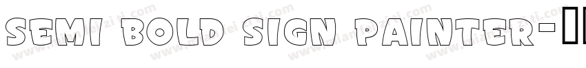 semi bold sign painter字体转换